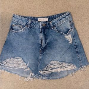 Topshop cut-off Jean Shorts